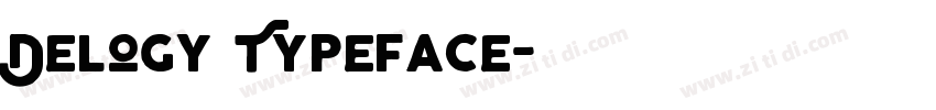 Delogy Typeface字体转换